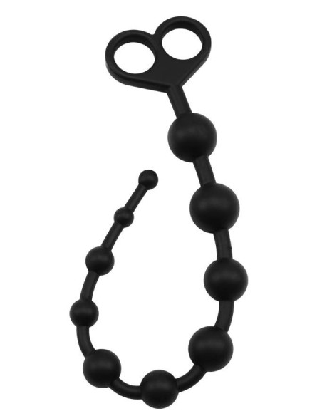 Chapelet Anal Black Mont Beads 30 x 2,4 cm | FetishXplore