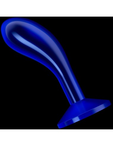 Plug Curve Flawless 13 x 4.3 cm Bleu | FetishXplore