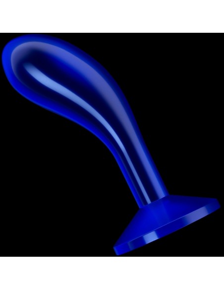 Plug Curve Flawless 13 x 4.3 cm Bleu | FetishXplore