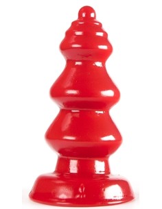 Plug Zizi Ridge 11 x 5 cm Rouge | FetishXplore