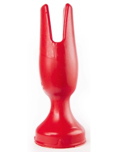 Plug Zizi Prong 15 x 5.5 cm Rouge | FetishXplore