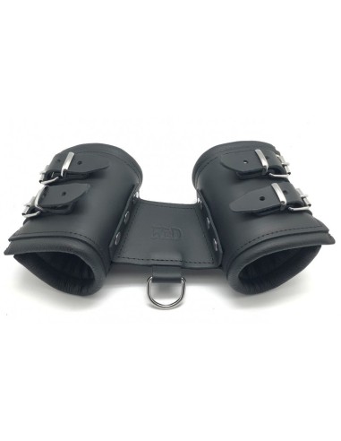 Double leather handcuff
