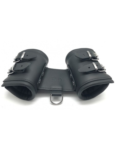 Double leather handcuff