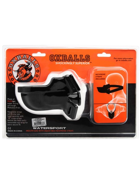 Bâillon Urinoir Oxballs WaterSport Noir | FetishXplore