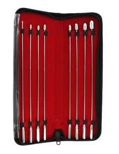 Kit de 8 Tiges d'Urètre Rosebud 24 cm – 4 à 12 mm | FetishXplore