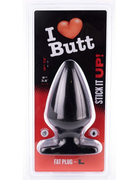 Plug Fat L I Love Butt 15.5 x 9 cm | FetishXplore