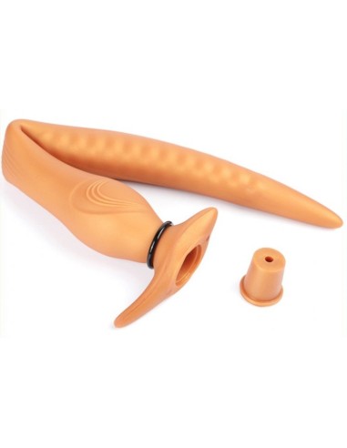 Plug Gonflable Long Eel M 37 x 4.5 cm Orange | FetishXplore
