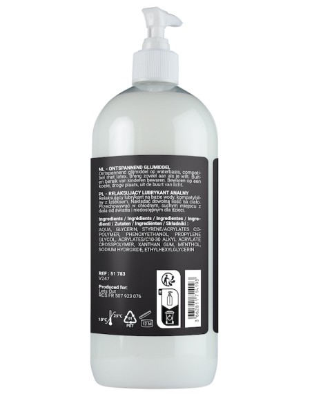 Lubrifiant Anal Sensualube 1L Relaxant | FetishXplore