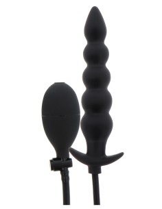 Plug Gonflable Ribbed Advanced 18.5 x 4 cm Noir | FetishXplore