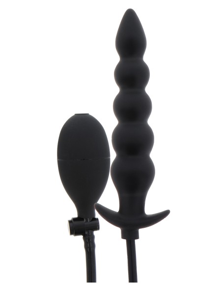 Plug Gonflable Ribbed Advanced 18.5 x 4 cm Noir | FetishXplore