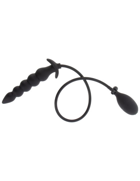 Plug Gonflable Ribbed Advanced 18.5 x 4 cm Noir | FetishXplore