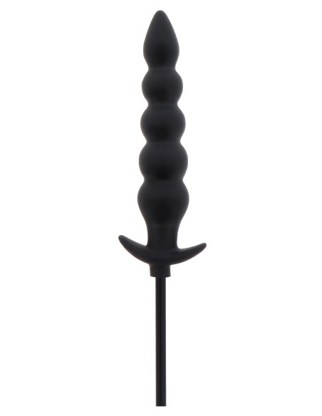 Plug Gonflable Ribbed Advanced 18.5 x 4 cm Noir | FetishXplore