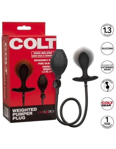 Plug Gonflable Lesté Colt Weighted Pumper Noir | FetishXplore