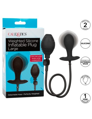 Plug Gonflable Lesté Weighted Inflatable 8.5 x 4 cm | FetishXplore