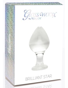 Plug en Verre Brilliant Star 8 x 4.5 cm | FetishXplore 2