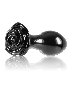 Plug en Verre Crystal Rose 7 x 3.2 cm Noir | FetishXplore