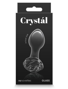 Plug en Verre Crystal Rose 7 x 3.2 cm Noir | FetishXplore 2