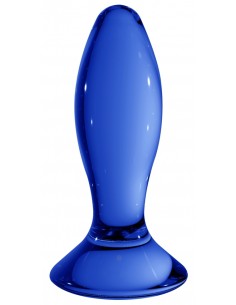 Plug en Verre Follower Bleu 9 x 3.5 cm | FetishXplore
