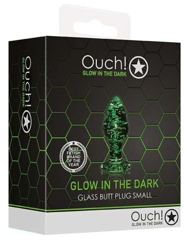 Plug en Verre Phosphorescent Butt Glow S 6 x 2.7 cm | FetishXplore
