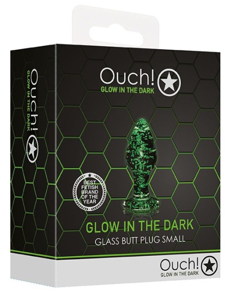 Plug en Verre Phosphorescent Butt Glow S 6 x 2.7 cm | FetishXplore
