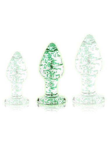 Plug en Verre Phosphorescent Butt Glow M 7 x 3.2 cm | FetishXplore