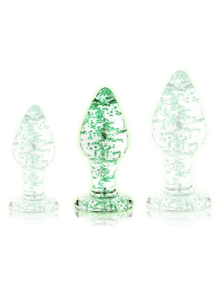 Plug en Verre Phosphorescent Butt Glow M 7 x 3.2 cm | FetishXplore