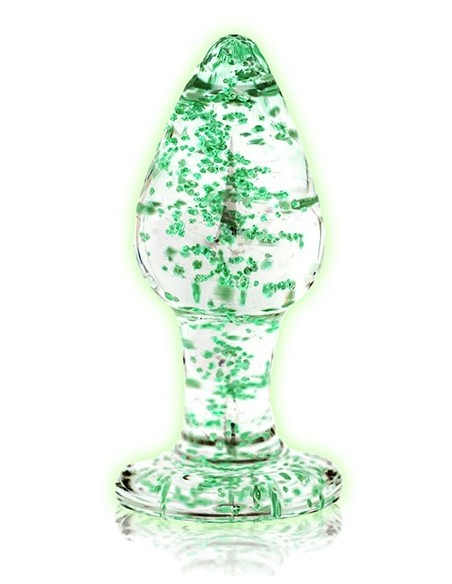 Plug en Verre Phosphorescent Butt Glow M 7 x 3.2 cm | FetishXplore