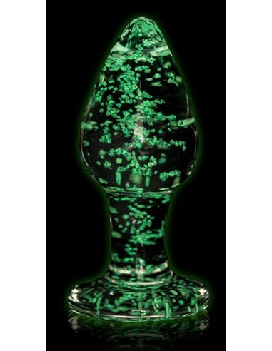 Plug en Verre Phosphorescent Butt Glow M 7 x 3.2 cm | FetishXplore