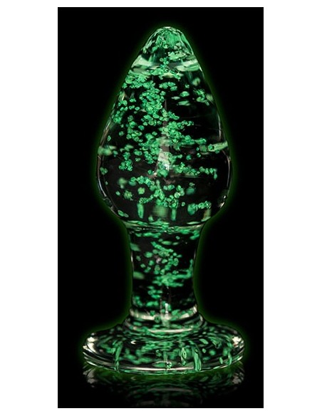 Plug en Verre Phosphorescent Butt Glow M 7 x 3.2 cm | FetishXplore