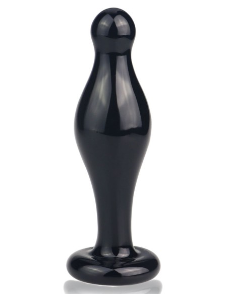 Glass plug Pawlo 9.5 x 3.3cm Black