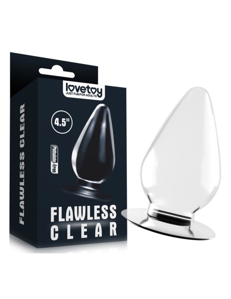 Plug Transparent Flawless 10 x 5.5 cm | FetishXplore