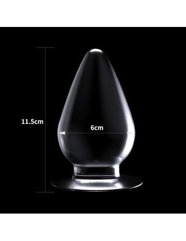 Plug Transparent Flawless 10 x 5.5 cm | FetishXplore