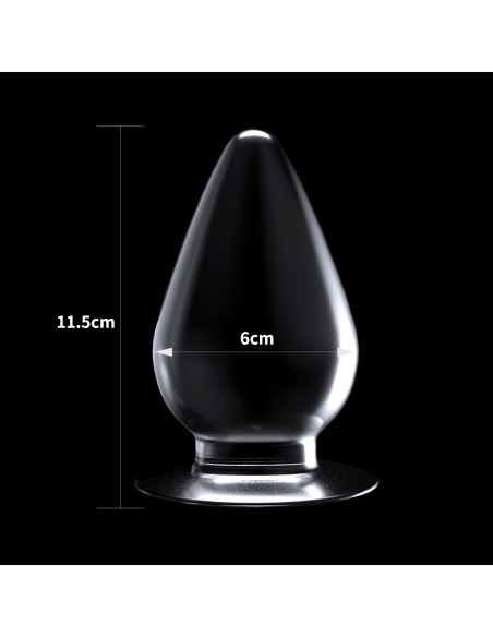 Plug Transparent Flawless 10 x 5.5 cm | FetishXplore