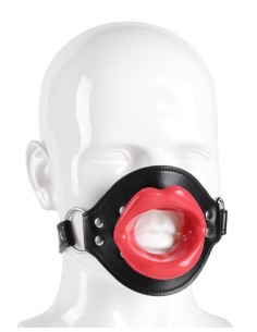 Bâillon Lips Gag Noir-Rouge 2