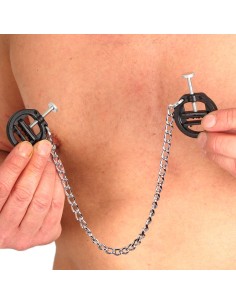 PVC breast clamps with chain