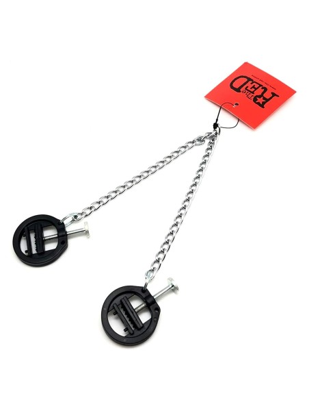 PVC breast clamps with chain