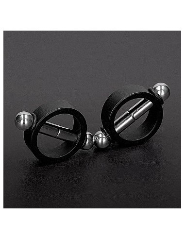 Pinces Magnétiques pour Tétons Pincher Noires - Triune | FetishXplore