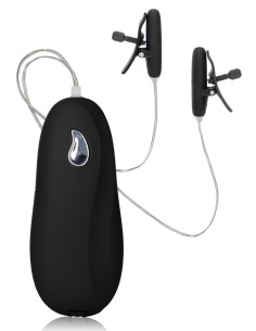 Pince-Tétons Vibrantes Nipple Teaser Noires | FetishXplore