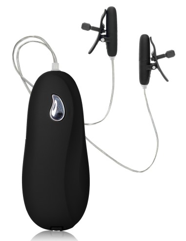 Pince-Tétons Vibrantes Nipple Teaser Noires | FetishXplore