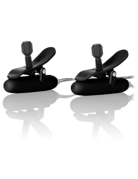 Pince-Tétons Vibrantes Nipple Teaser Noires | FetishXplore