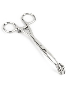 Pince Cube Tong Forme en O 16cm Mr. Steel | FetishXplore