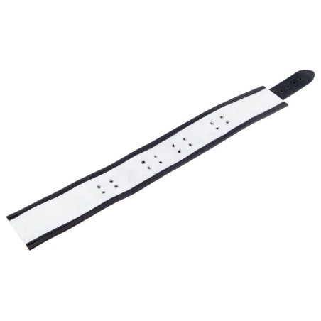 Collier en Cuir Noir et Blanc avec Anneaux