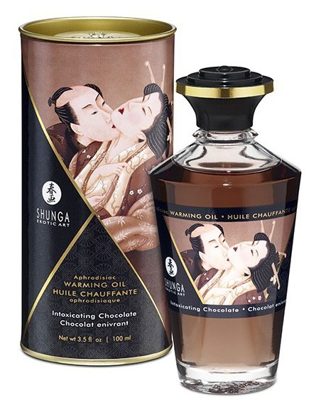 Aphrodisiac Warming Massage Oil - Intoxicating CHOCOLATE 100 mL