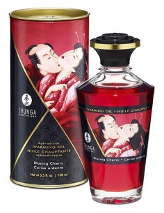 Huile Chauffante Cerise Ardente 100ml | FetishXplore