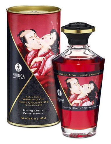Aphrodisiac Warming Massage Oil - Burning Cherry 100 mL