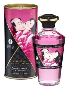 Huile Chauffante Framboise 100ml | FetishXplore