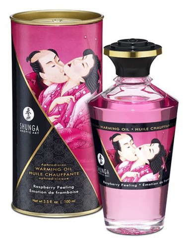Aphrodisiac Warming Massage Oil - RASPBERRY Emotion 100 ml