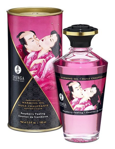 Aphrodisiac Warming Massage Oil - RASPBERRY Emotion 100 ml